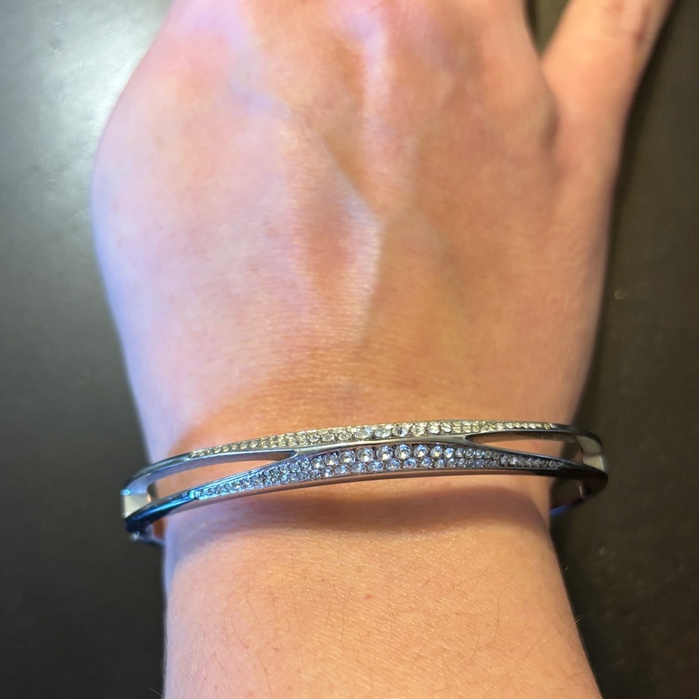 Michael Kors Silver Crystal Bracelet